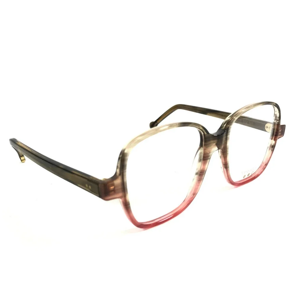 Nathalie Blanc Eyeglasses Frames LUCIANE 337 Brown Red Horn Full Rim 50-17-145